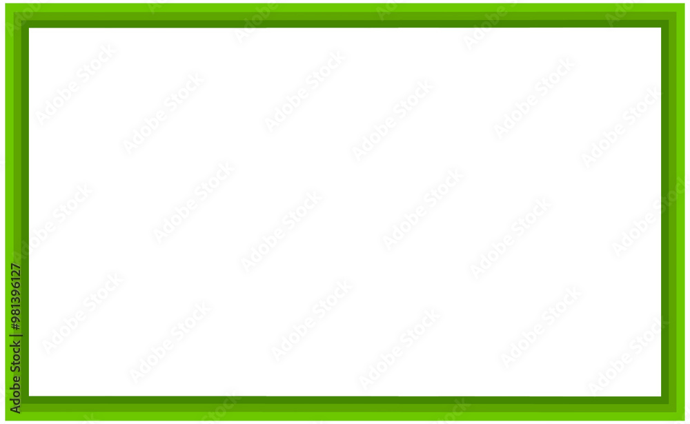 Obraz premium Green frame, green frame for text, green frame isolated, green, frame isolated on white, frame png, frame, png, for your text, for your design, for your social media, for your work, banner