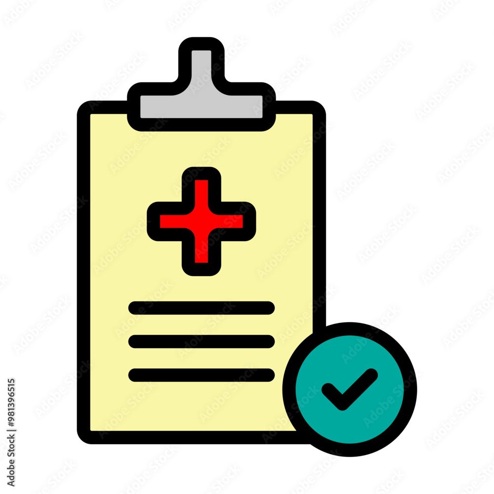 Obraz premium Health Checkup Vector Filled Icon Design