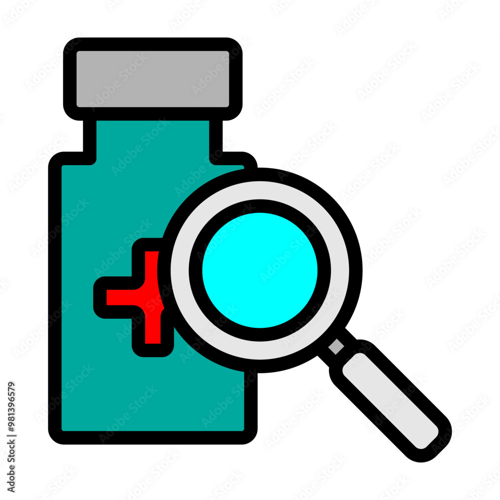 Medical Research Vector Filled Icon Design Medical Research Vector Filled Icon Design