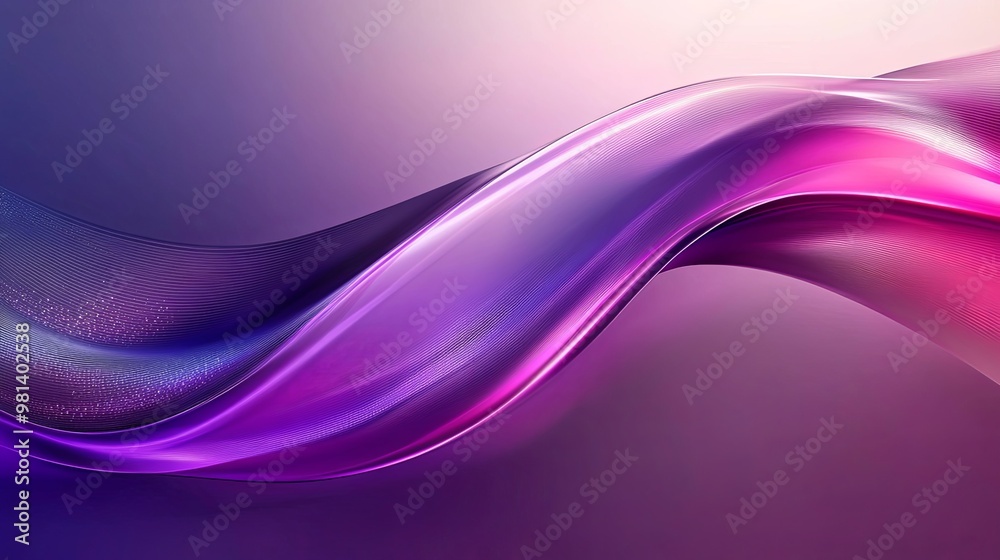A smooth, flowing gradient of purple and pink hues creates a serene and modern abstract background.