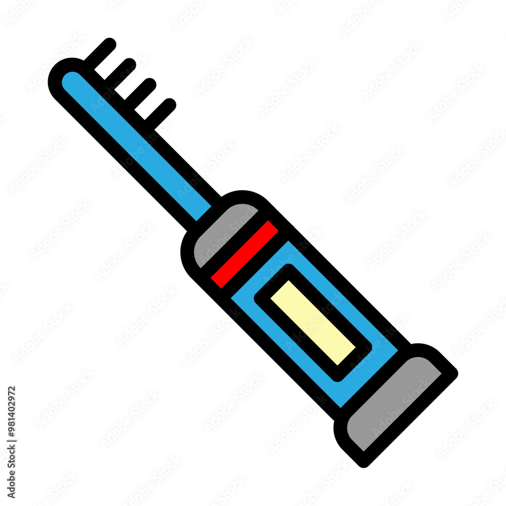 Electric Toothbrush Vector Filled Icon Design Electric Toothbrush Vector Filled Icon Design