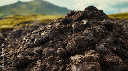 Pile of Soil in Landscape