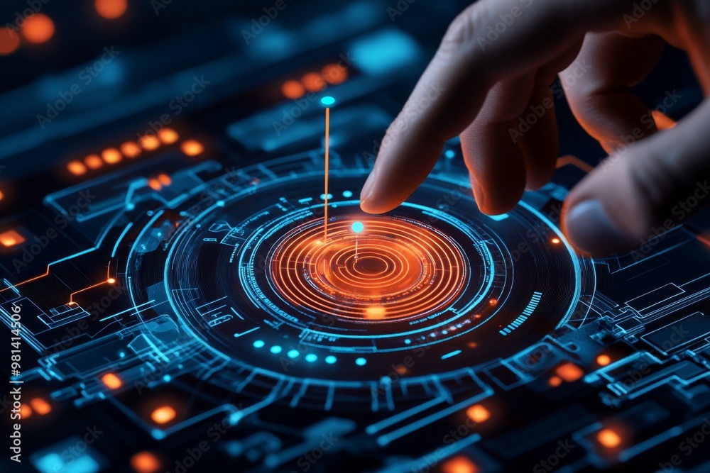 Naklejka premium Scorecard for digital transformation measures technology adoption and process improvements