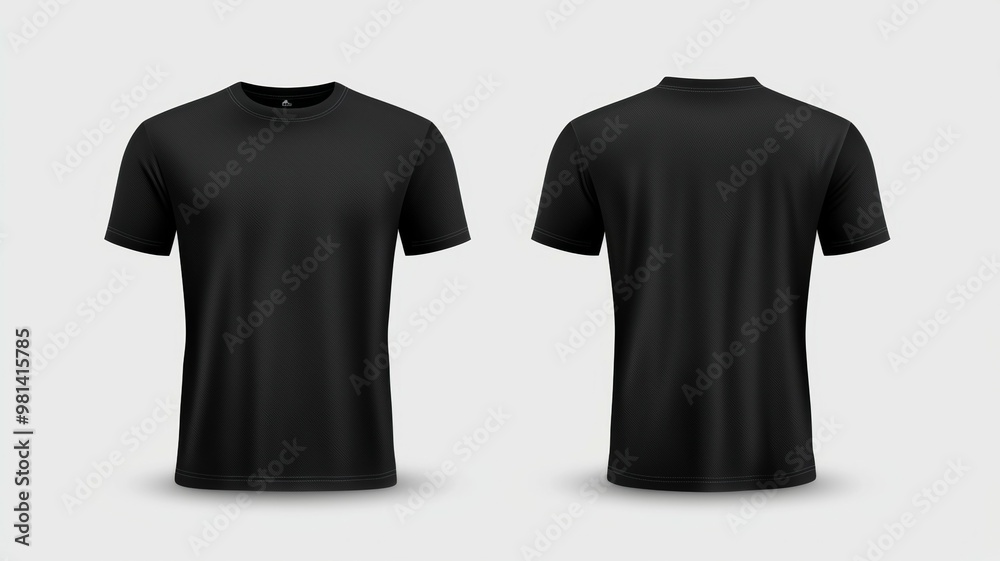A black shirt with a white stripe on the front A black shirt with a white stripe on the front