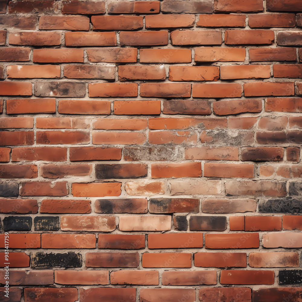 Obraz premium Brick Wall Textures Digital Paper Background 