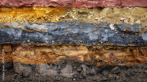 layers of soil, Predicting Underground Aquifer Extent Using Data Layers A Geologist's Approach. Concept Geology photo