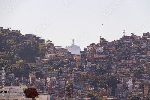 view of the rocinha favela in Rio de Janeiro.