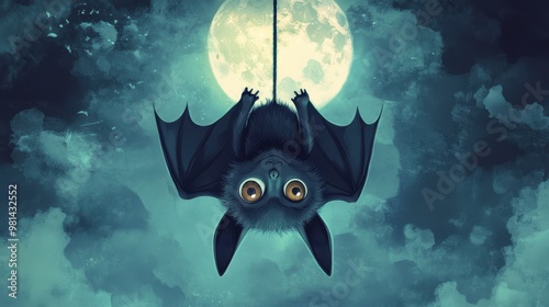 Batty Night Under the Glowing Moon photo