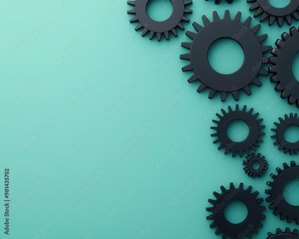 Interconnected gears forming a seamless workflow, symbolizing integration and efficiency in business processes Interconnected gears forming a seamless workflow, symbolizing integration and efficiency in business processes
