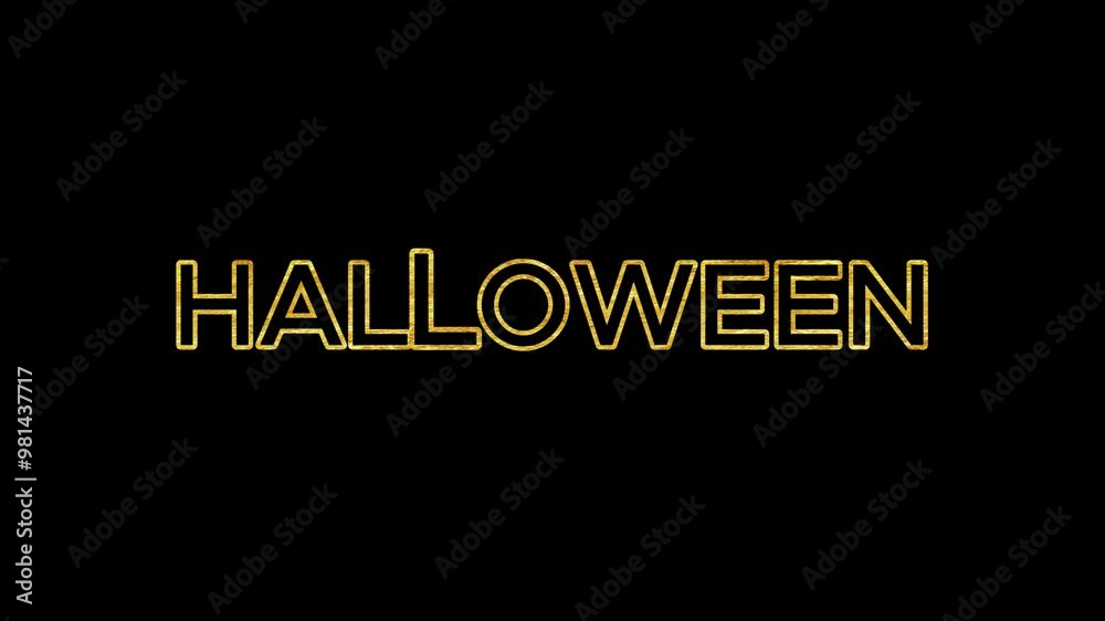 halloween text motion graphic halloween text motion graphic