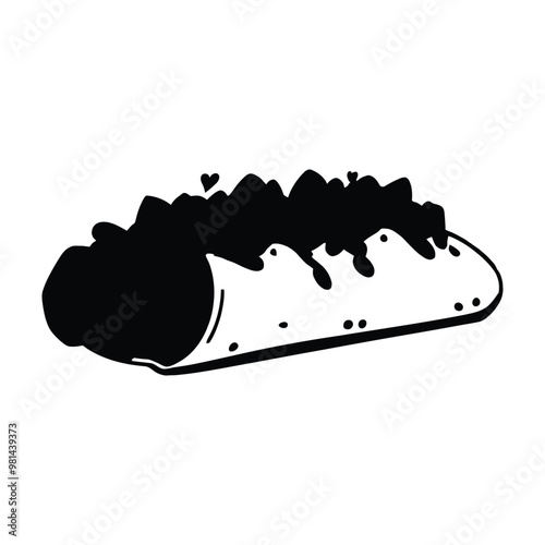 Enchiladas Silhouette