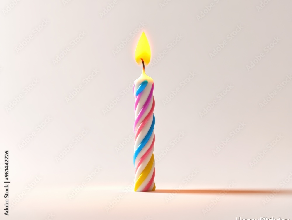 Small birthday cake with lit candle celebrating a special occasion Small birthday cake with lit candle celebrating a special occasion