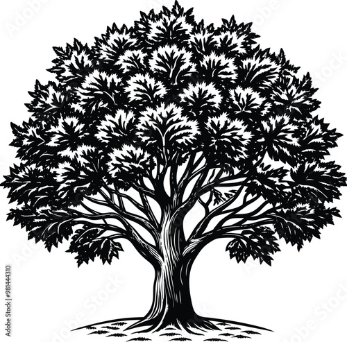 a drawing of a tree with the words the word on it