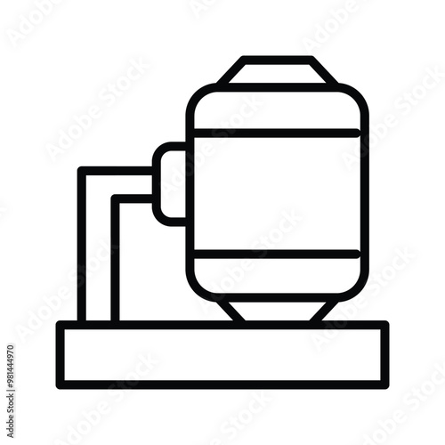 water mostle industry icon, outline