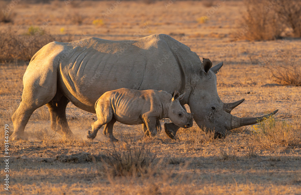 Fototapeta premium Next generation rhino 