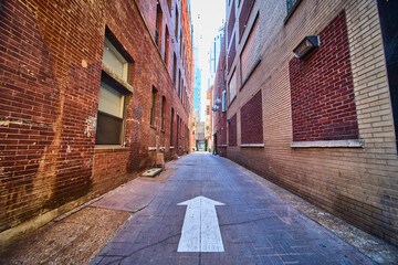 Keuken achterwand Smal steegje Printers Alley in Nashville stad  © Nicholas J. Klein