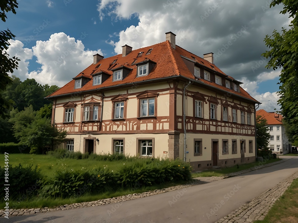 Historical building in Seitenroda, Thuringia. Historical building in Seitenroda, Thuringia.