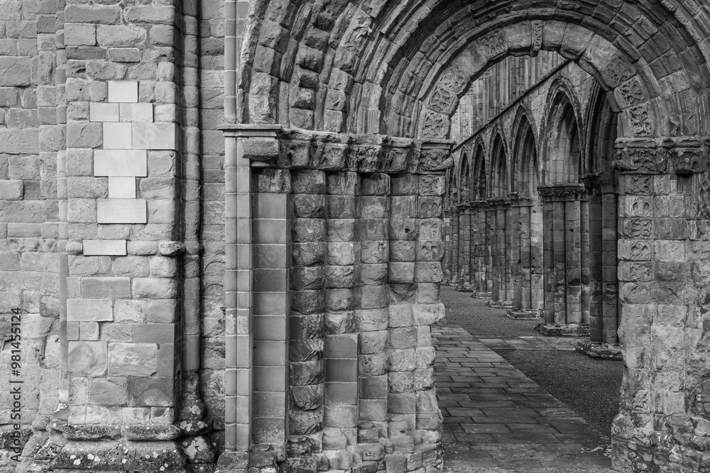 Fototapeta premium Fine doorway in Jedburgh Abbey