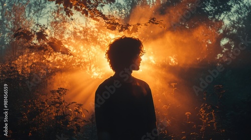 silhouette of a person