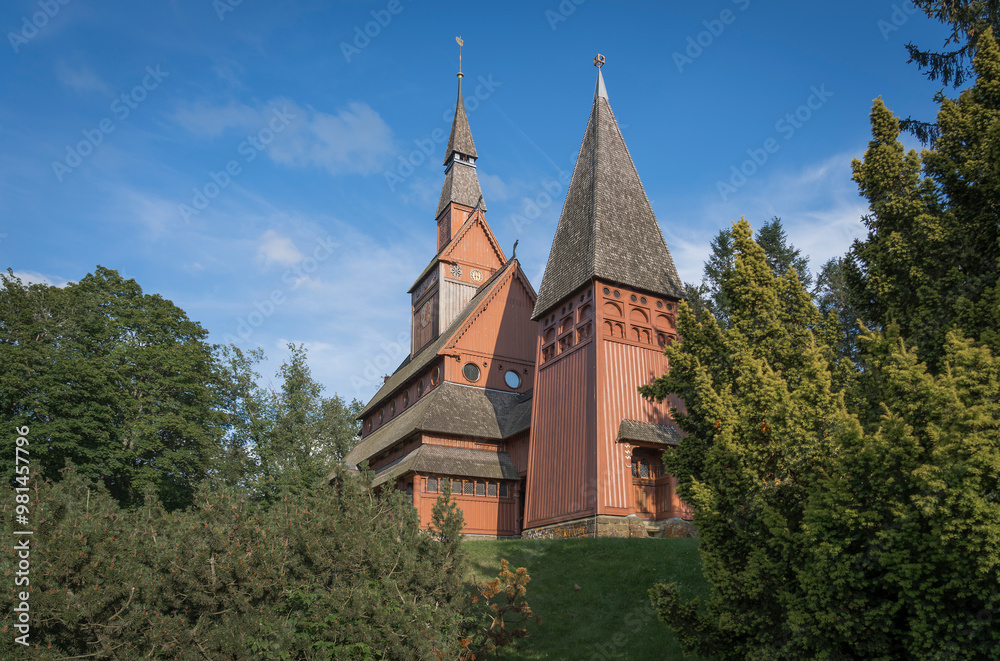 historic wooden church in the harz mountains historic wooden church in the harz mountains