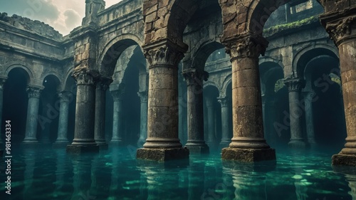 Beneath the ocean’s surface, the submerged city of Atlantis offers a rare glimpse into its past