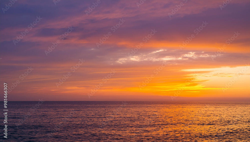 Seascape with beautiful sunset or sunrise. Sea water. Seascape with beautiful sunset or sunrise. Sea water.