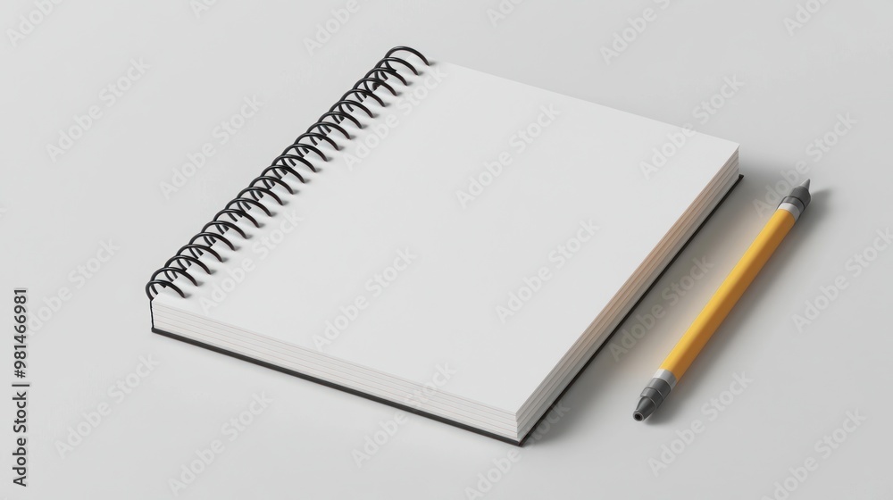 Blank Notebook and Pen Blank Notebook and Pen