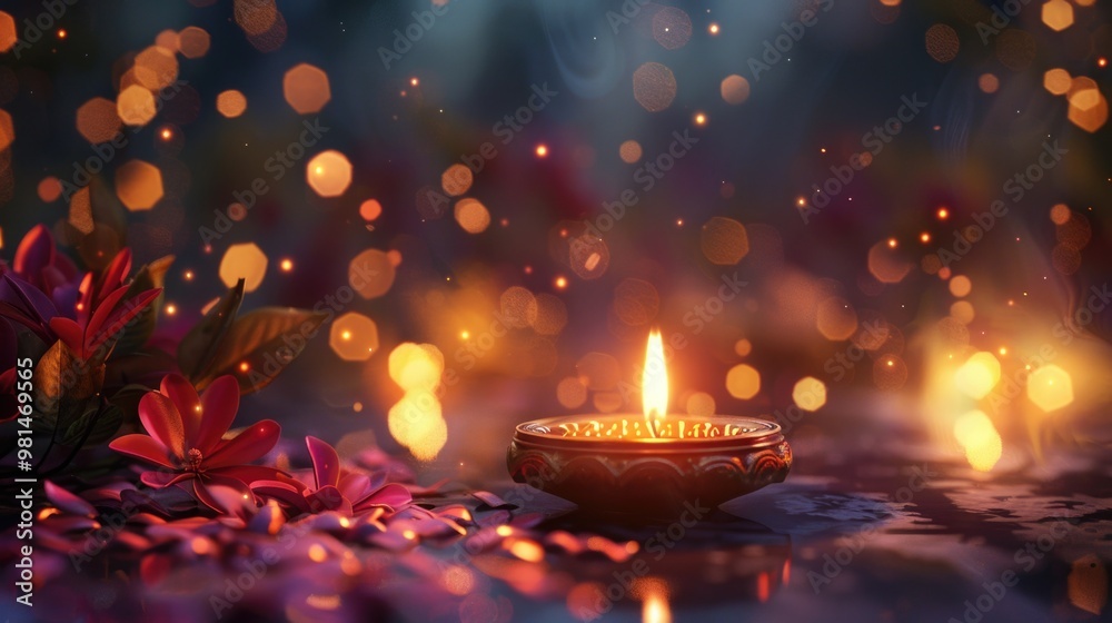 A single lit candle sits on a table surface A single lit candle sits on a table surface
