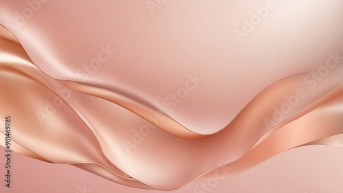 Elegant Abstract Texture with Soft Pink Tones and Gold Accents