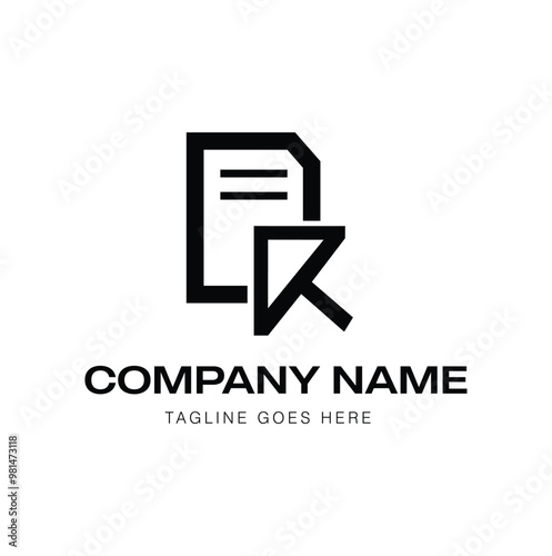 Vector flat logo icon analyst website isolated on white background 