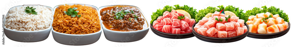 Delicious rice dishes and fresh seafood create vibrant meal experience. Delicious rice dishes and fresh seafood create vibrant meal experience.