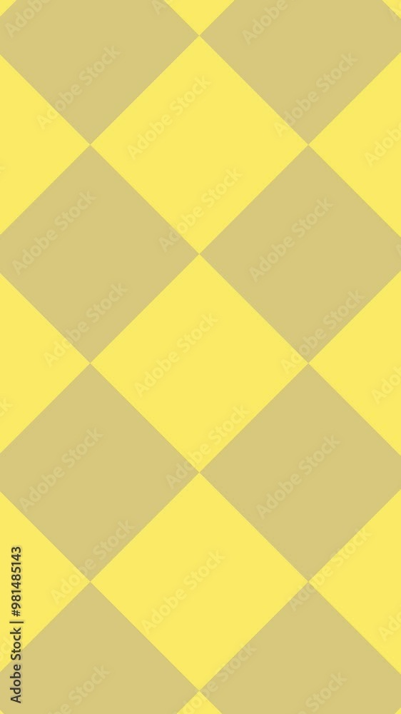 Square tiles look like a diamond shape video animation with blue and yellow color for vertical videos Square tiles look like a diamond shape video animation with blue and yellow color for vertical videos