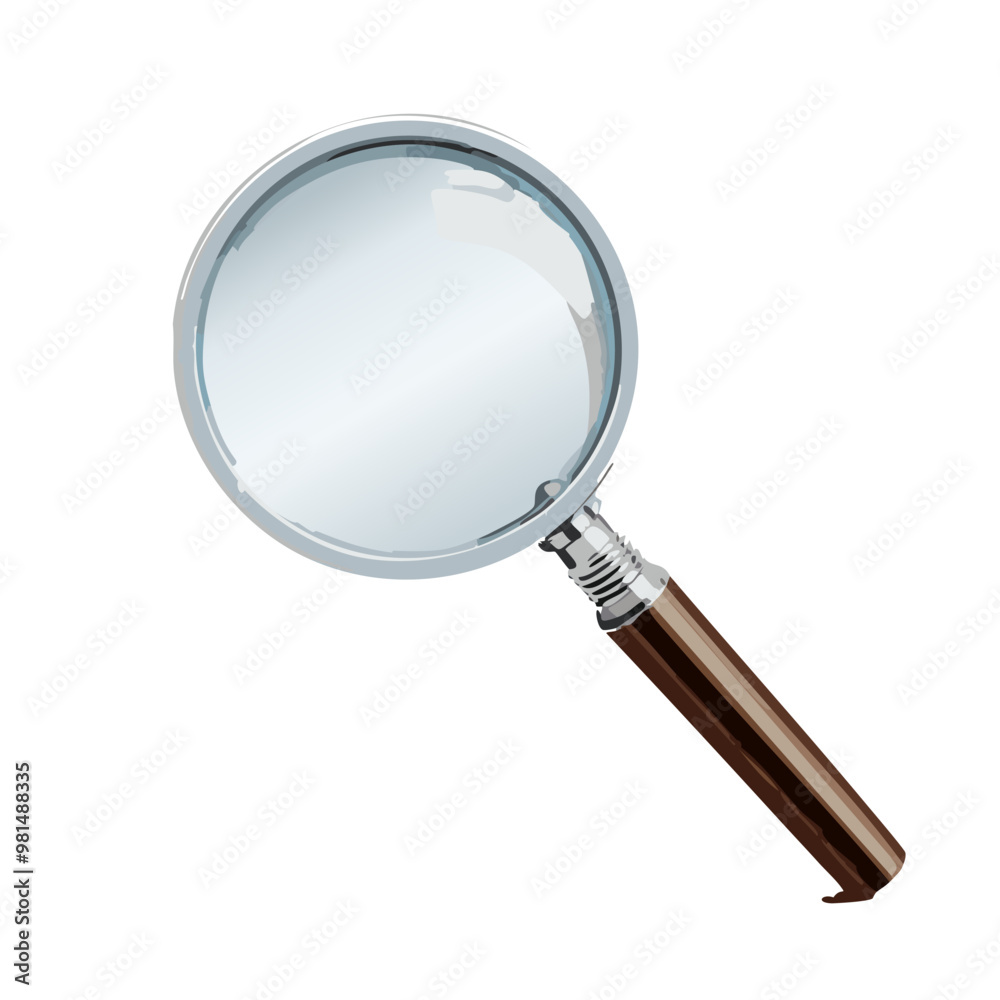 Abstract magnifying glass vector art illustration icon design. Icon concept design. Abstract magnifying glass vector art illustration icon design. Icon concept design.