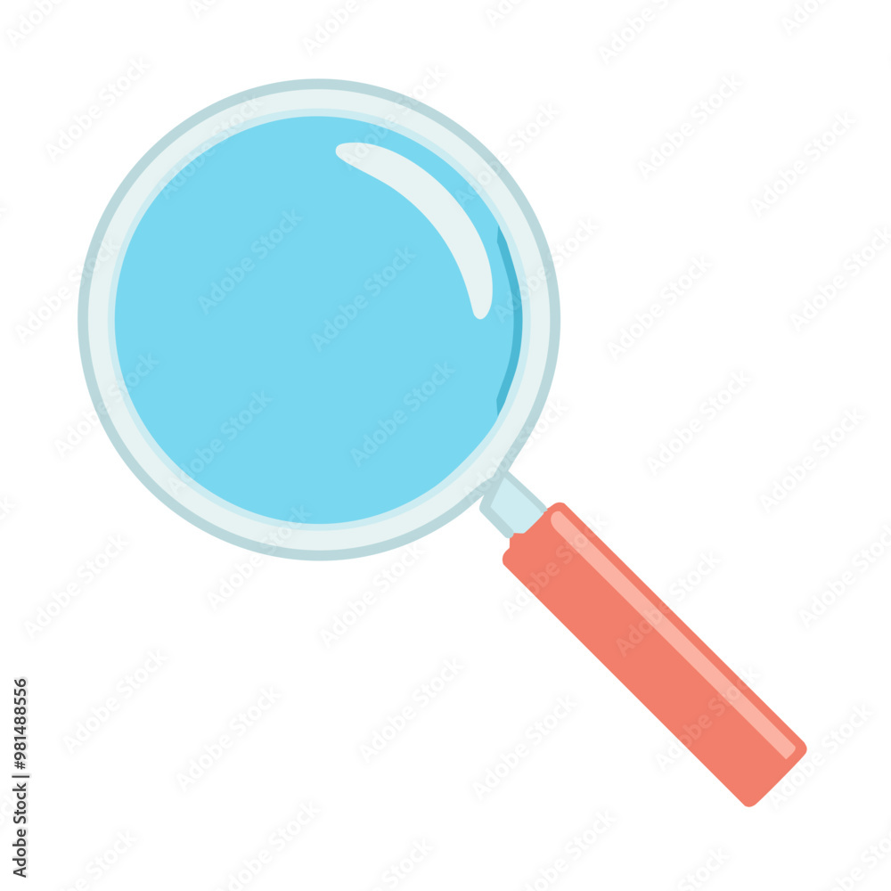 Abstract magnifying glass vector art illustration icon design. Icon concept design. Abstract magnifying glass vector art illustration icon design. Icon concept design.