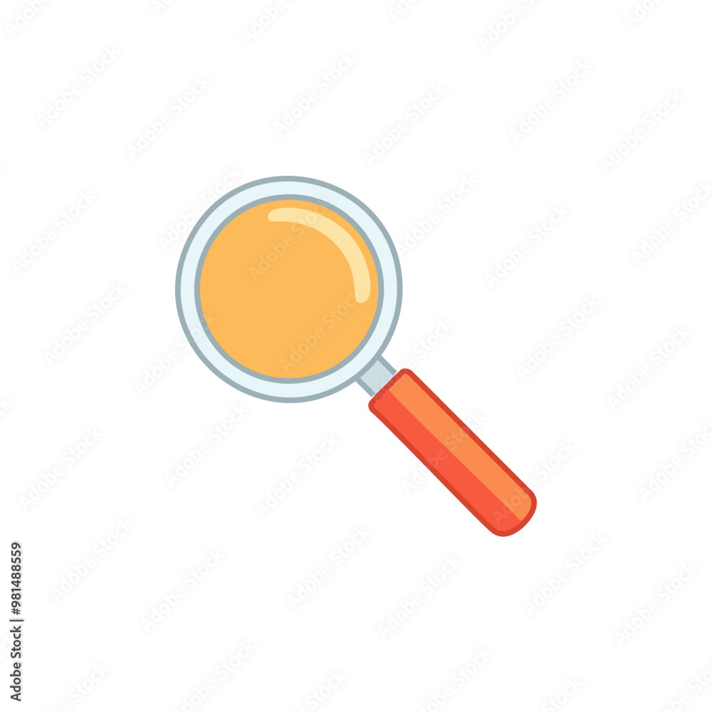Abstract magnifying glass vector art illustration icon design. Icon concept design. Abstract magnifying glass vector art illustration icon design. Icon concept design.