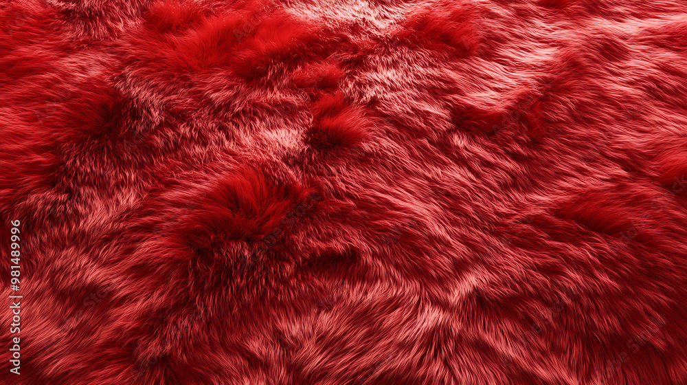 Red fluffy carpet fur texture. Fur Texture. Illustration Red fluffy carpet fur texture. Fur Texture. Illustration