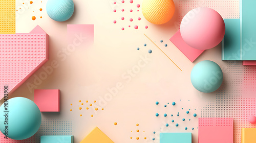 Flat design abstract white Geometric background