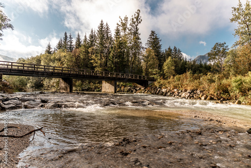 Mountain stream in a fantastic landscape: Creek in Ötschergräben near Eibenboden in Lower Austria photo