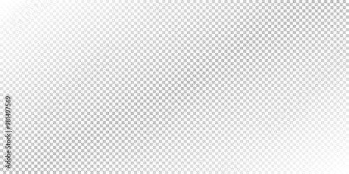 White gradient backdrop on transparency grid. Abstract vector background. Graphic element suitable for design or digital art.