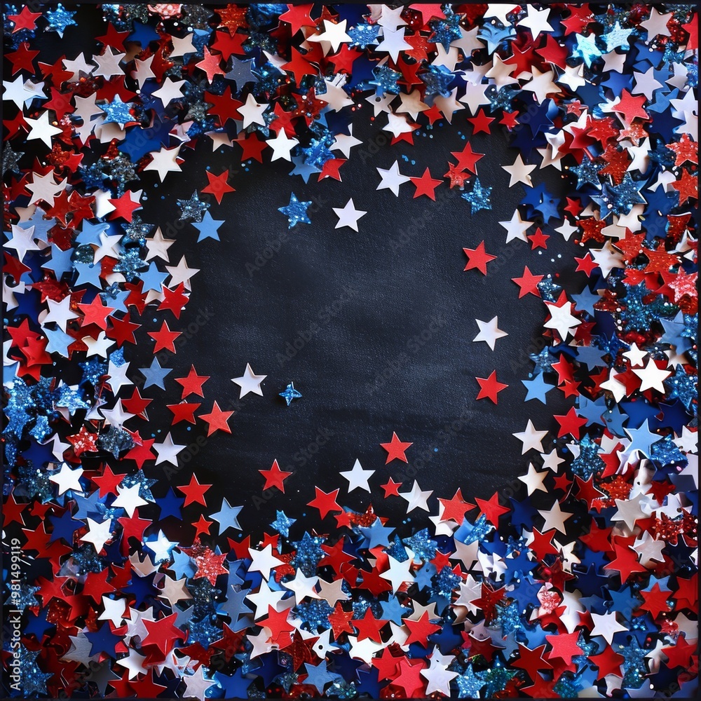 photo depicting a 4th of July Independence Day celebration background The arrangement includes