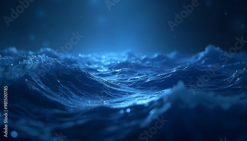 Celestial Ocean with Shimmering Waves, Fluid Stars and Cosmic Light