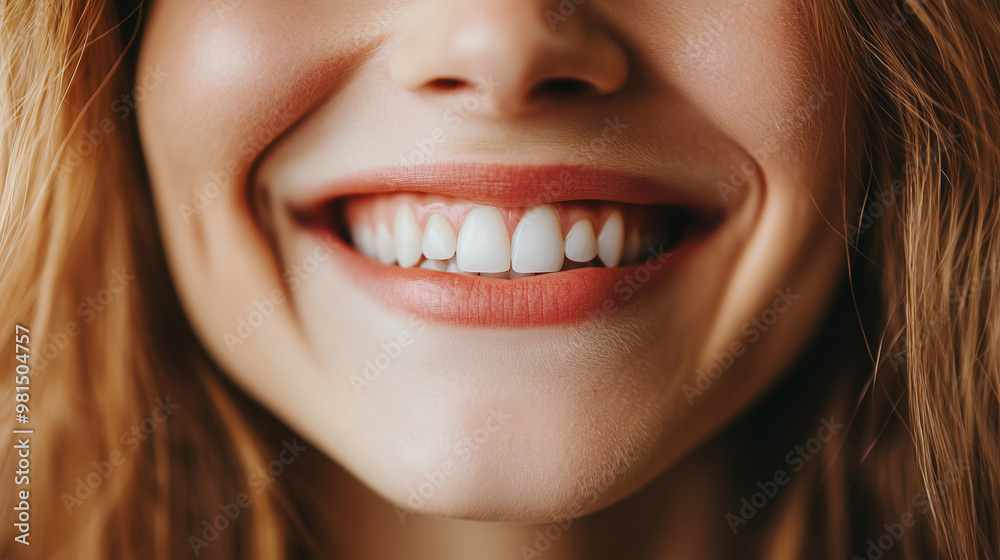 Close-Up of a Bright White Smile with Red Lipstick. A close-up shot of a woman's mouth, showing a bright white smile with red lipstick. Close-Up of a Bright White Smile with Red Lipstick. A close-up shot of a woman's mouth, showing a bright white smile with red lipstick.