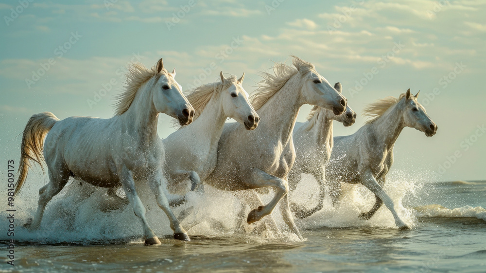 Arabian white horses Arabian white horses