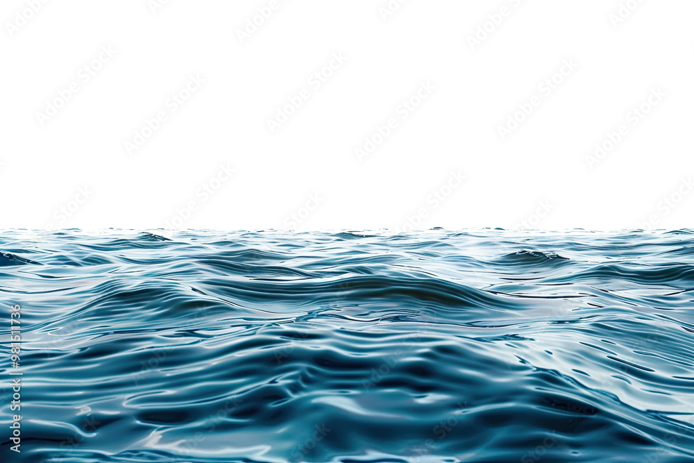 water surface small waves ripples clear blue ocean river lake with transparent background water surface small waves ripples clear blue ocean river lake with transparent background