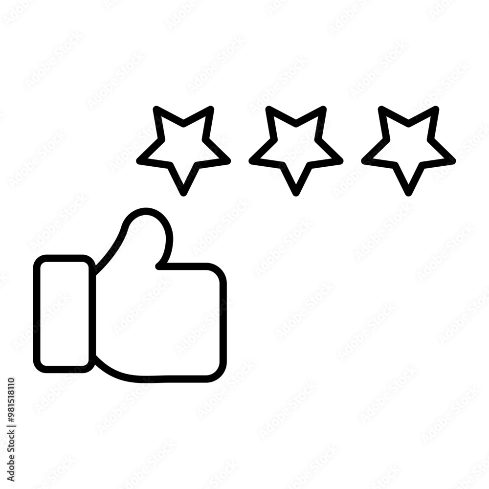 Review Vector Line Icons Design Review Vector Line Icons Design