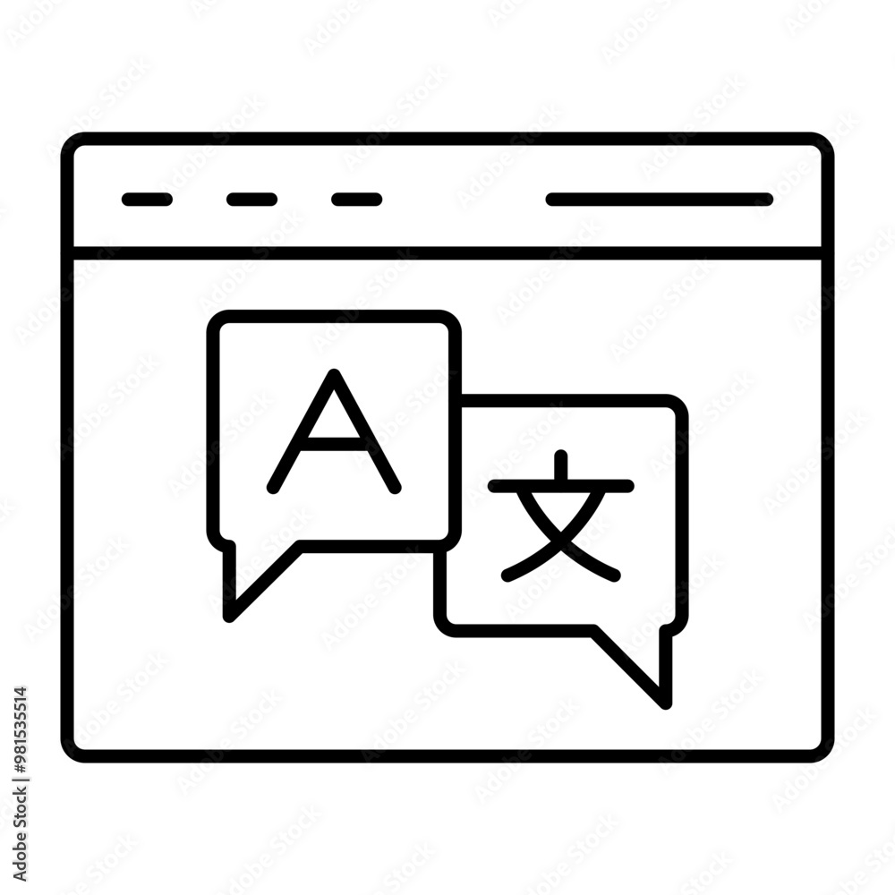 Website Vector Line Icon Design Website Vector Line Icon Design