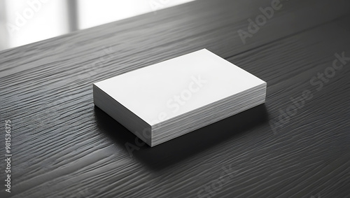 Blank Business card presentation. mockup template.