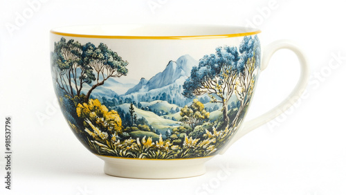 Coffee cup are beautiful, have patterns, designs, and beautiful shape.