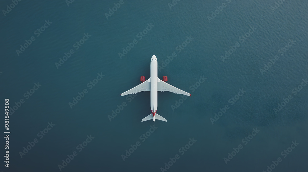 Fototapeta premium plane in the sky