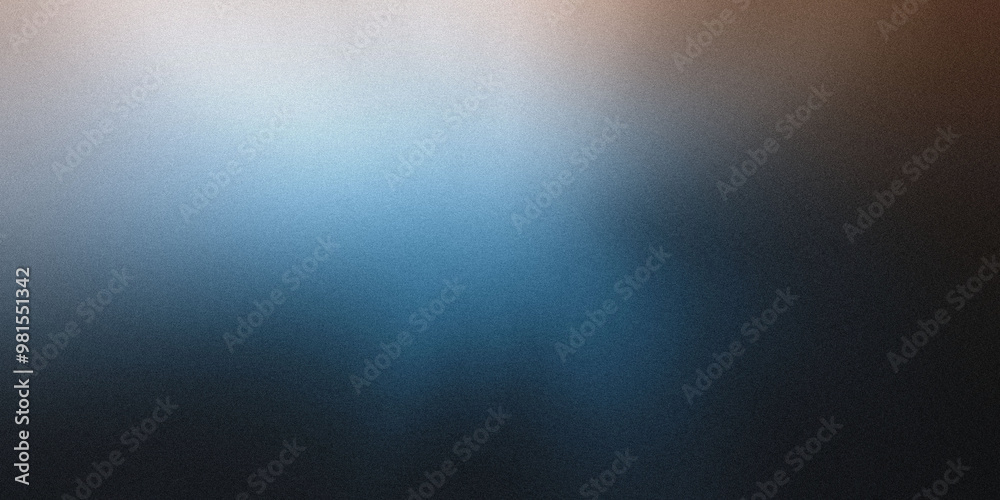 Gradient background with dark slate brown and muted sky blue tones, noise texture effect